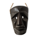 Ethnic ebony wood mask for display or hanging.