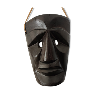 Masque en bois d'ébène ethnique a poser ou suspendre