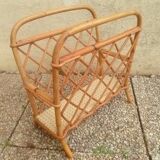 Wicker magazine holder