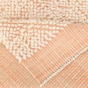6x10 Pale Salmon Beige Handmade Contemporary Vintage Rug