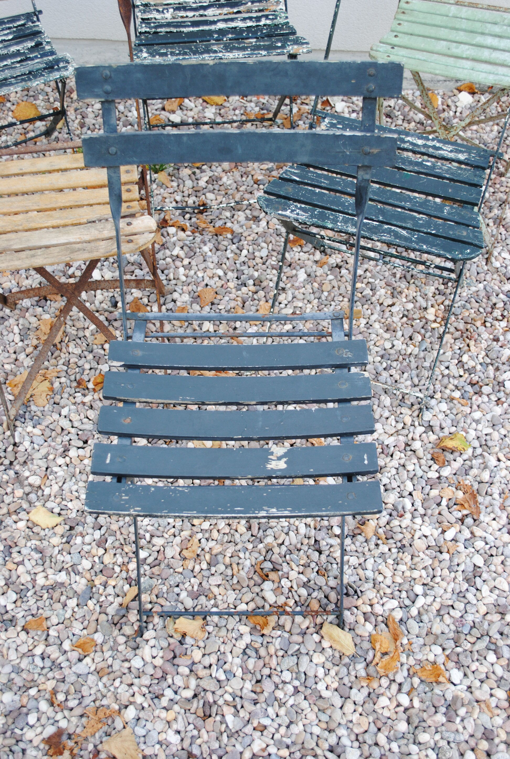 Set of folding Bistro chairs