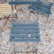 Suite de chaises pliante de bistrot