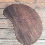 Teak stool in a bean shape