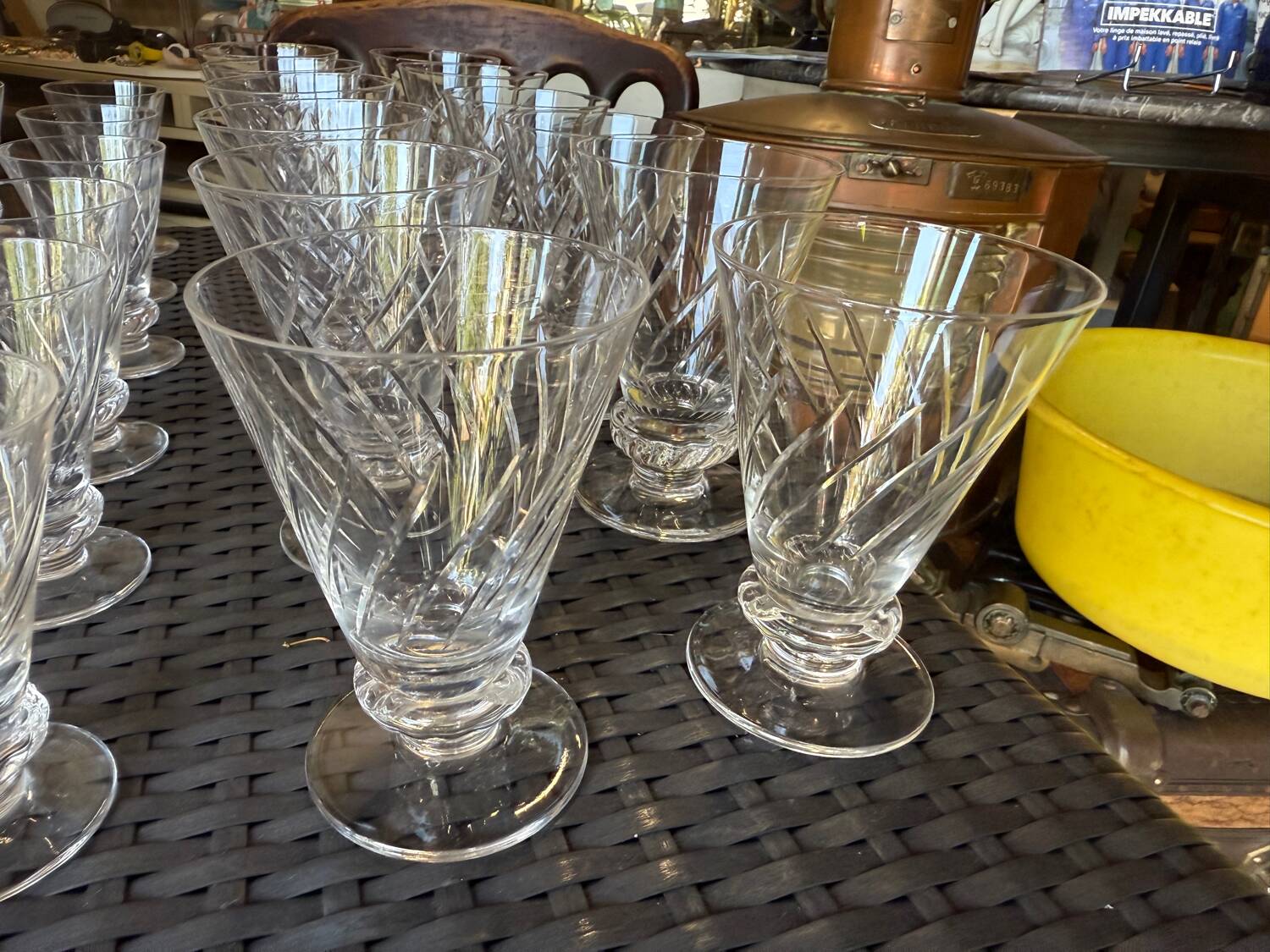 Service en cristal de saint Louis 50 pièces