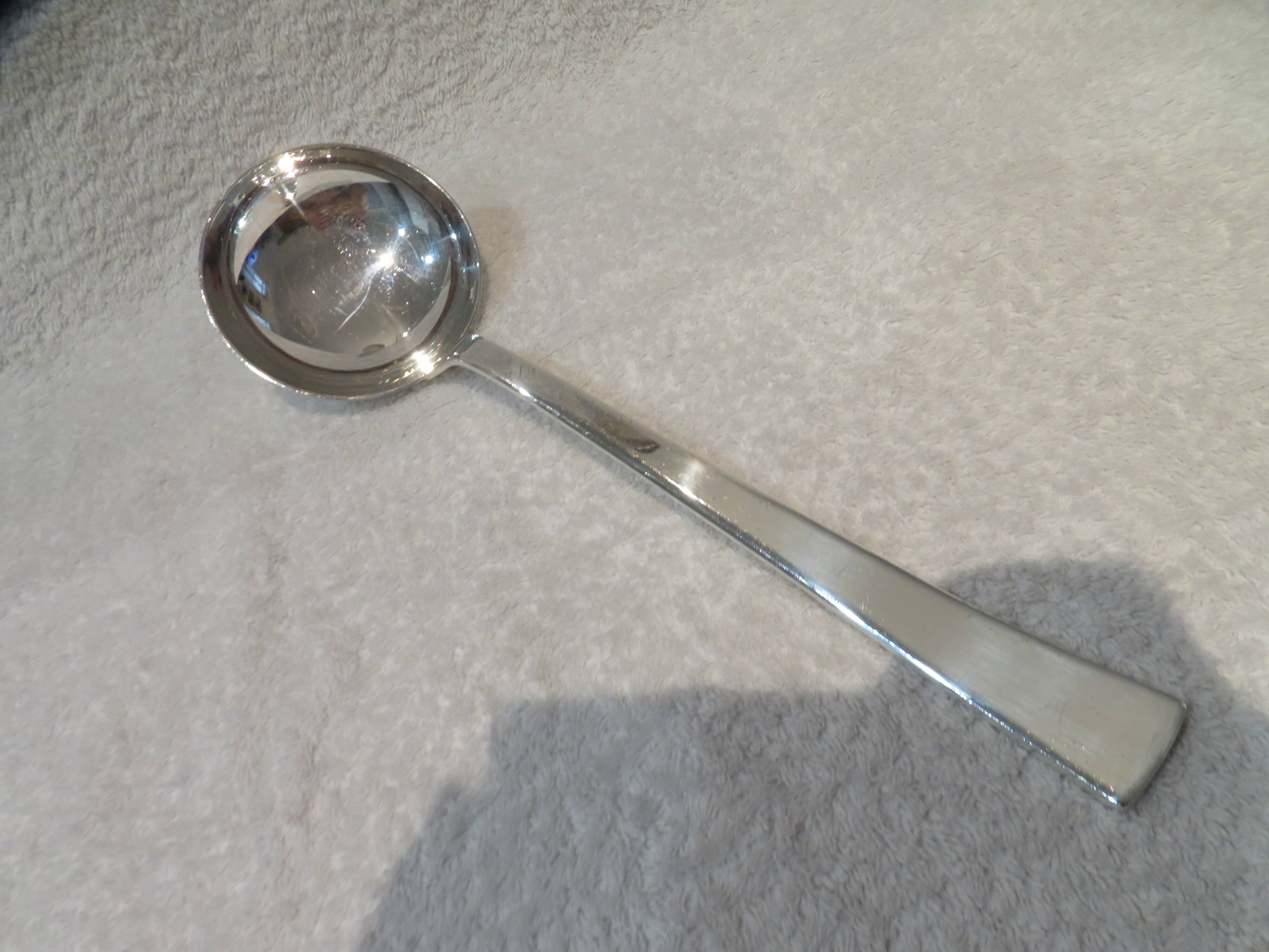Christofle Concorde silver plated soup ladle, 28.7cm