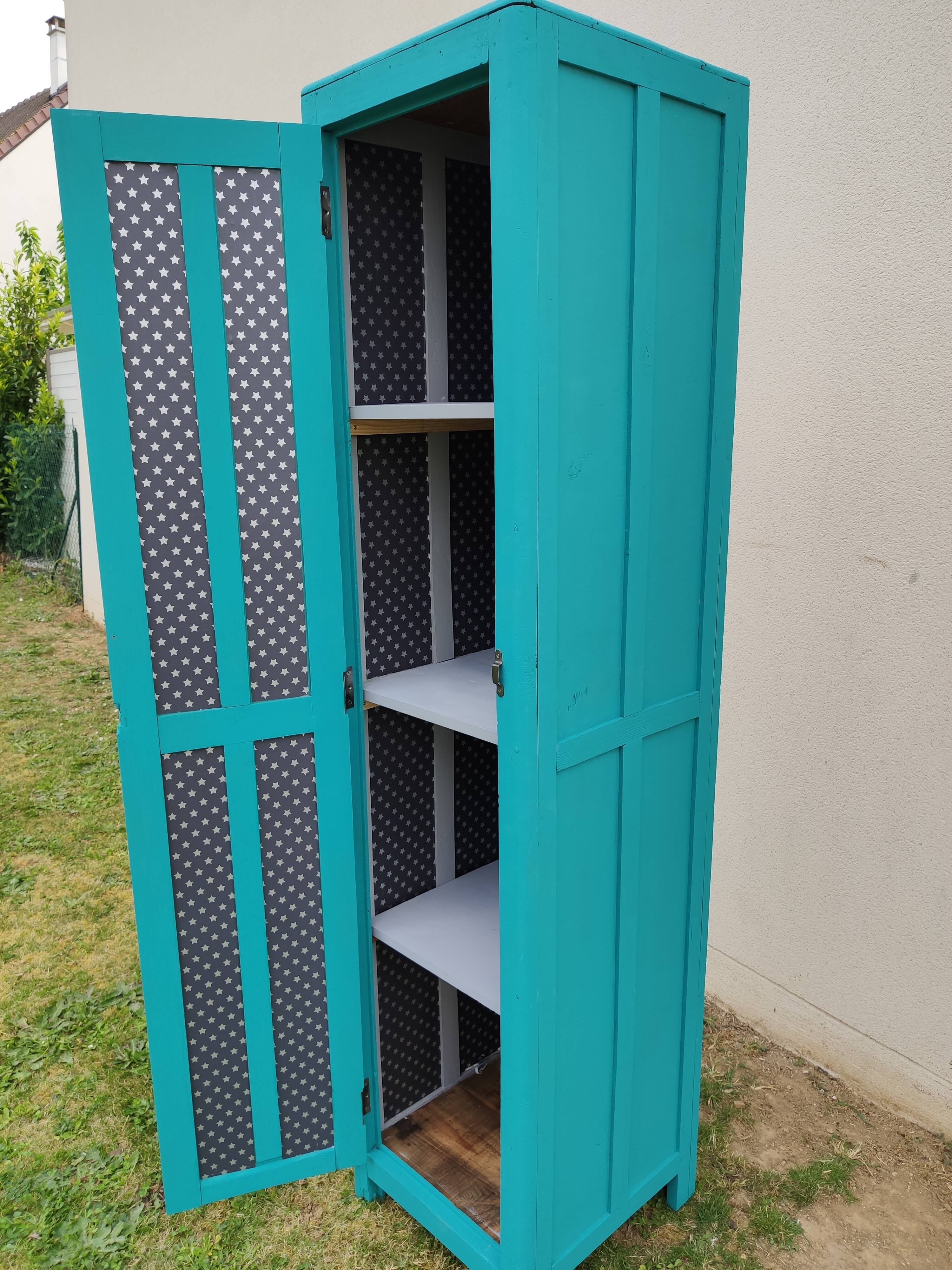 Vintage wooden vestiary