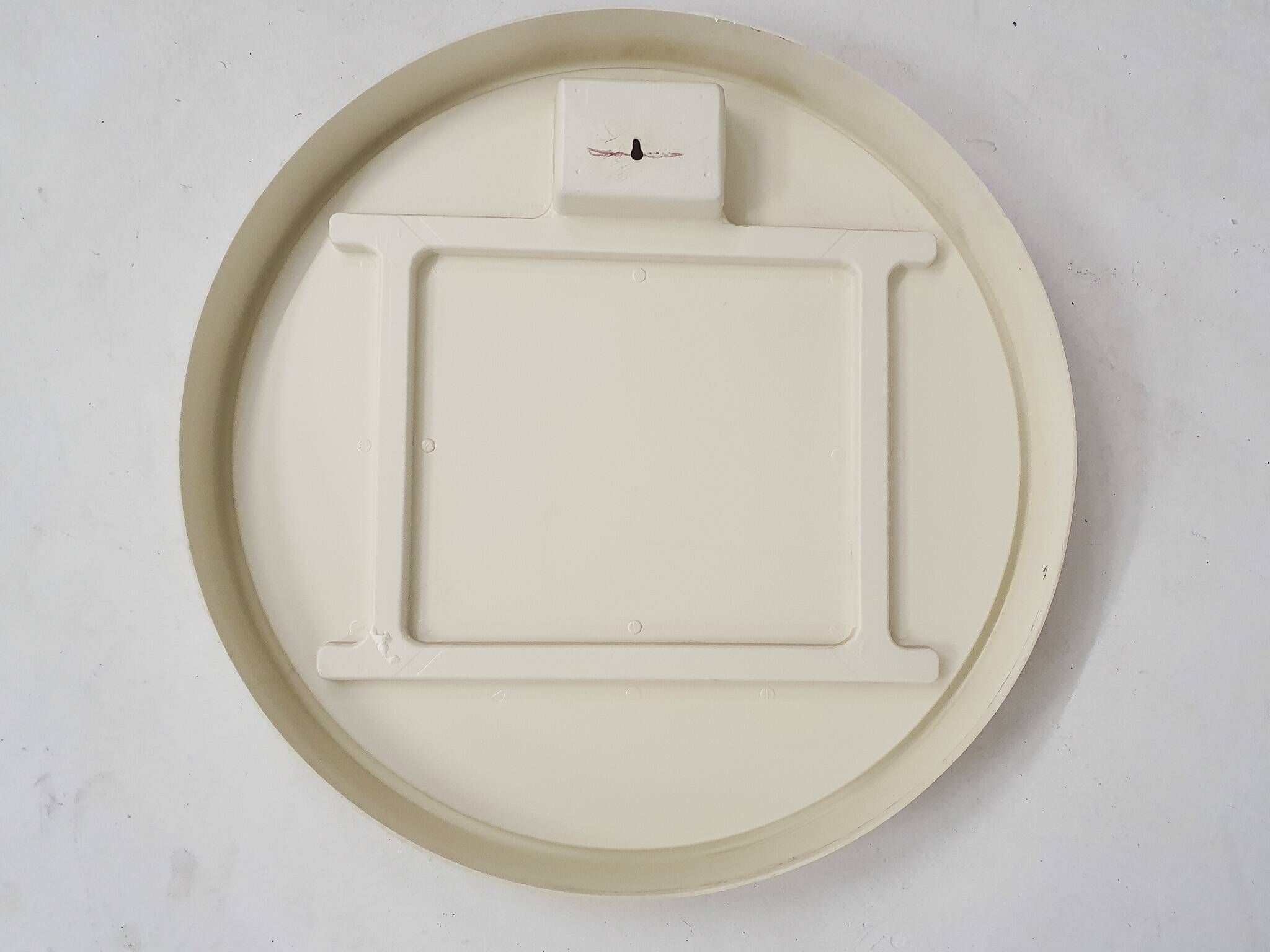 Miroir rond en polyester des années 1960, Pays-Bas