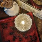 Vintage chiseled glass lamp