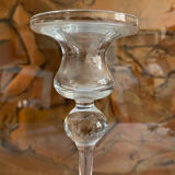 Glass candle holder