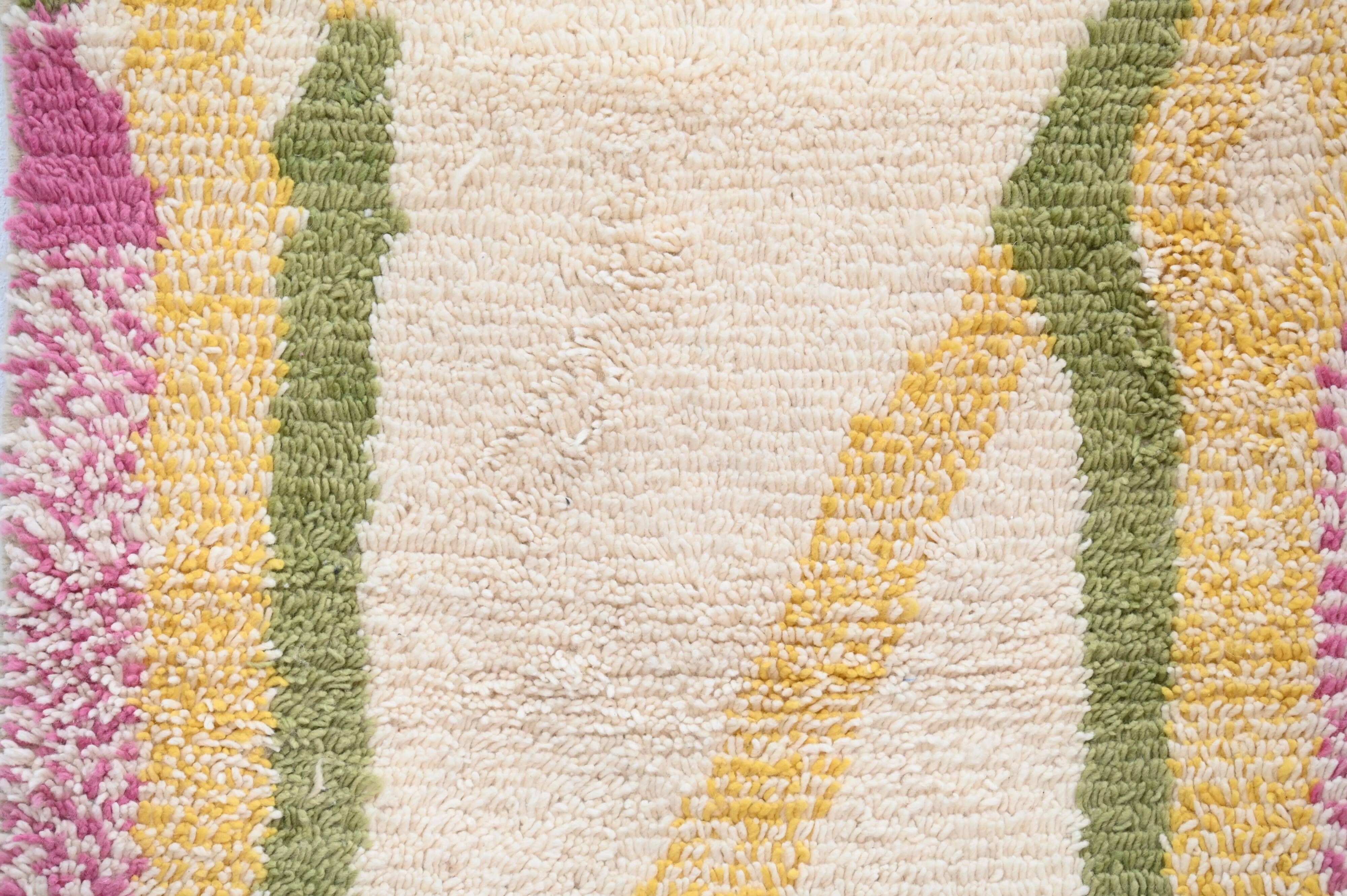 Colourful handwoven wool rug, 145 x 105 cm - P474
