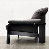 Brutalist German postmodern lounge chairs and sofa by Rolf Benz for Musterring, 1990s, set of 3.