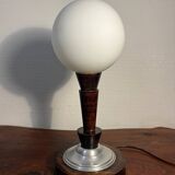 Art Deco opaline globe lamp