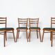 Set of 4 TON chairs, Czech vintage 1960s.