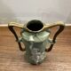 Small green Wedgwood vase art nouveau decor