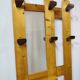 Vintage pine wall coat rack