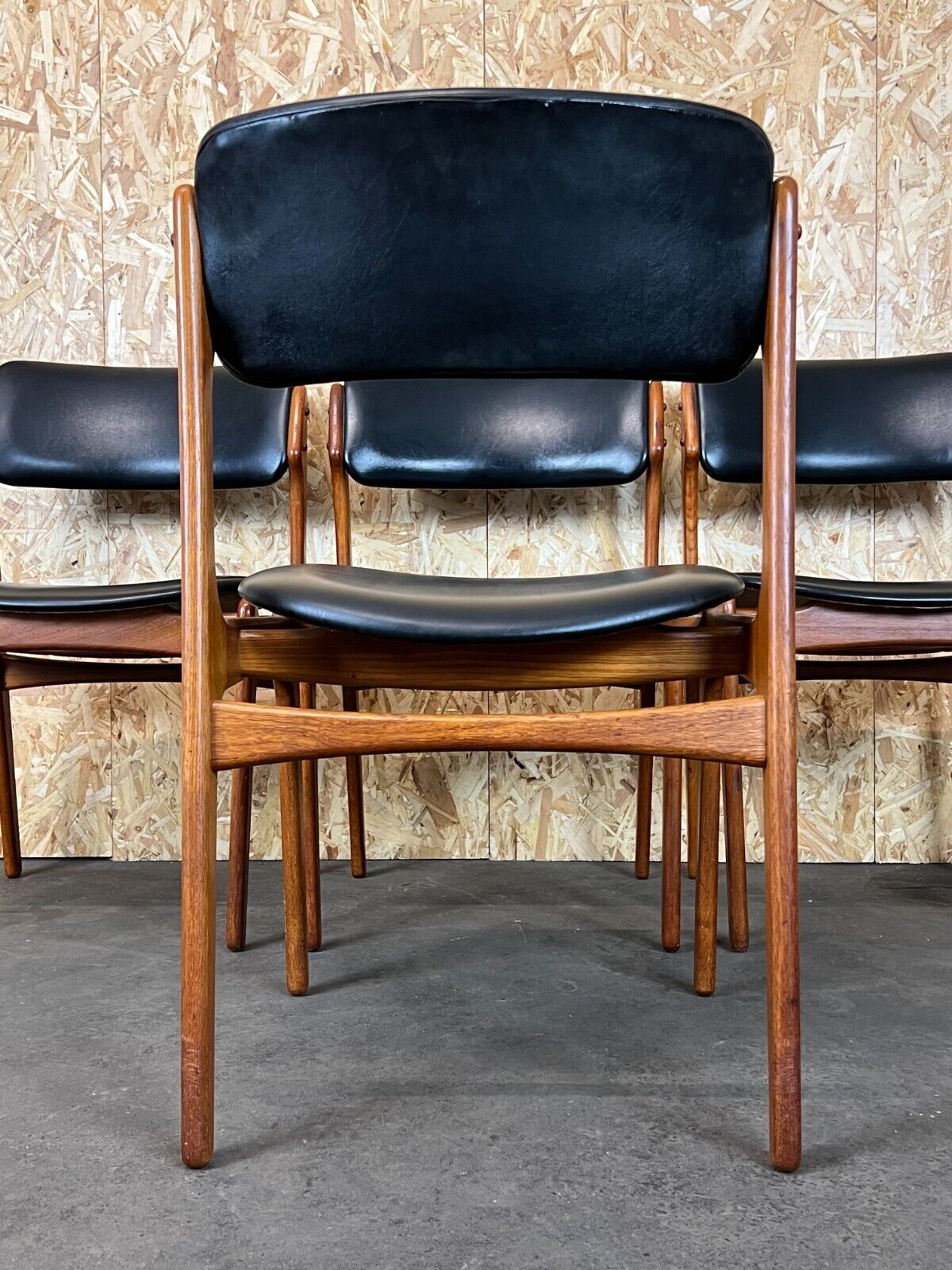 4 70s chairs teak dining chair erik buch o.d. møbler denmark