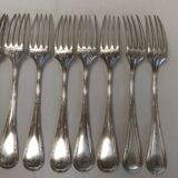 Fourchette ancienne service Louis XVI ruban filet