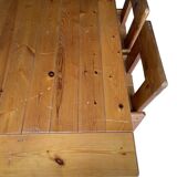 Silvio Coppola dining table with 4 dining chairs for Fratelli Montina