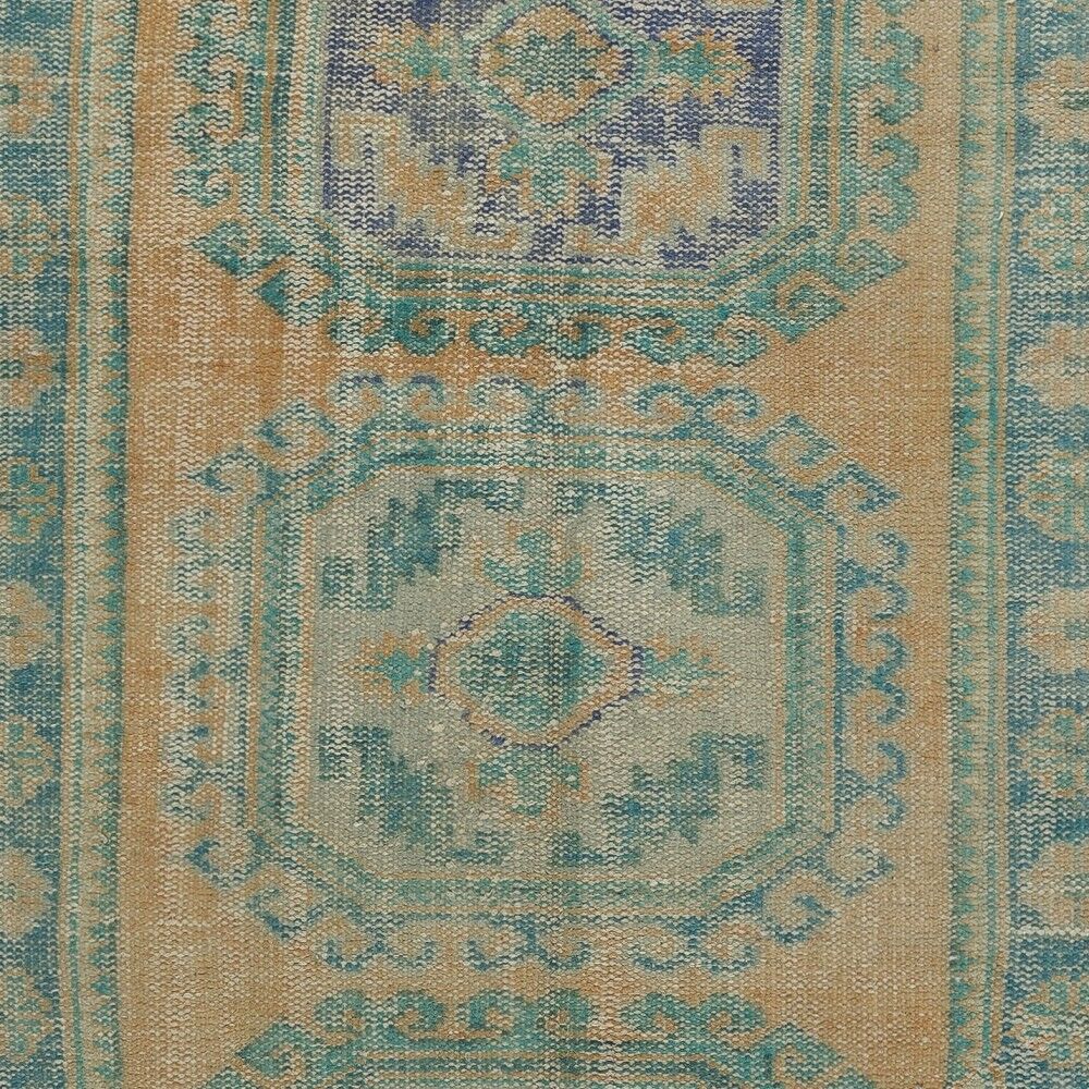Vintage Runner Rug for Kitchen. Handmade Hallway Rug. Turkish Stair Rug. Corridor Rug