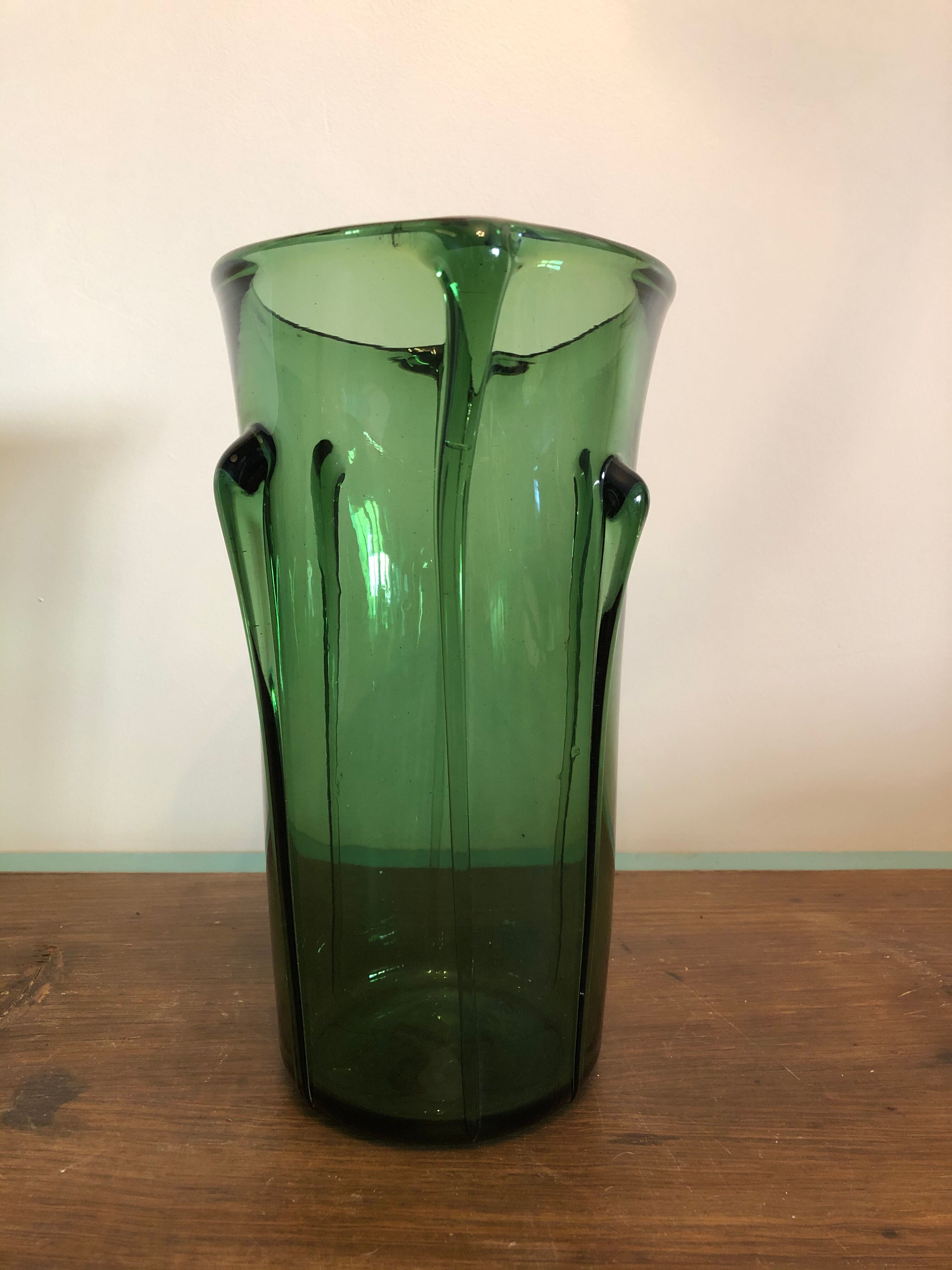 Blown glass vase