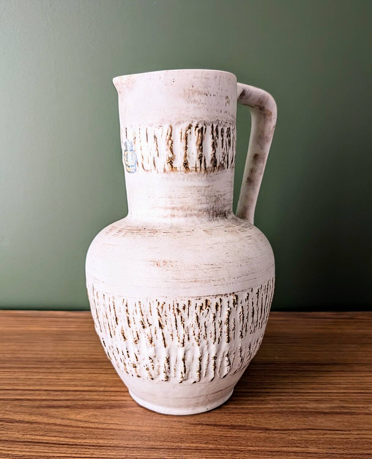 Ceramic pitcher vase