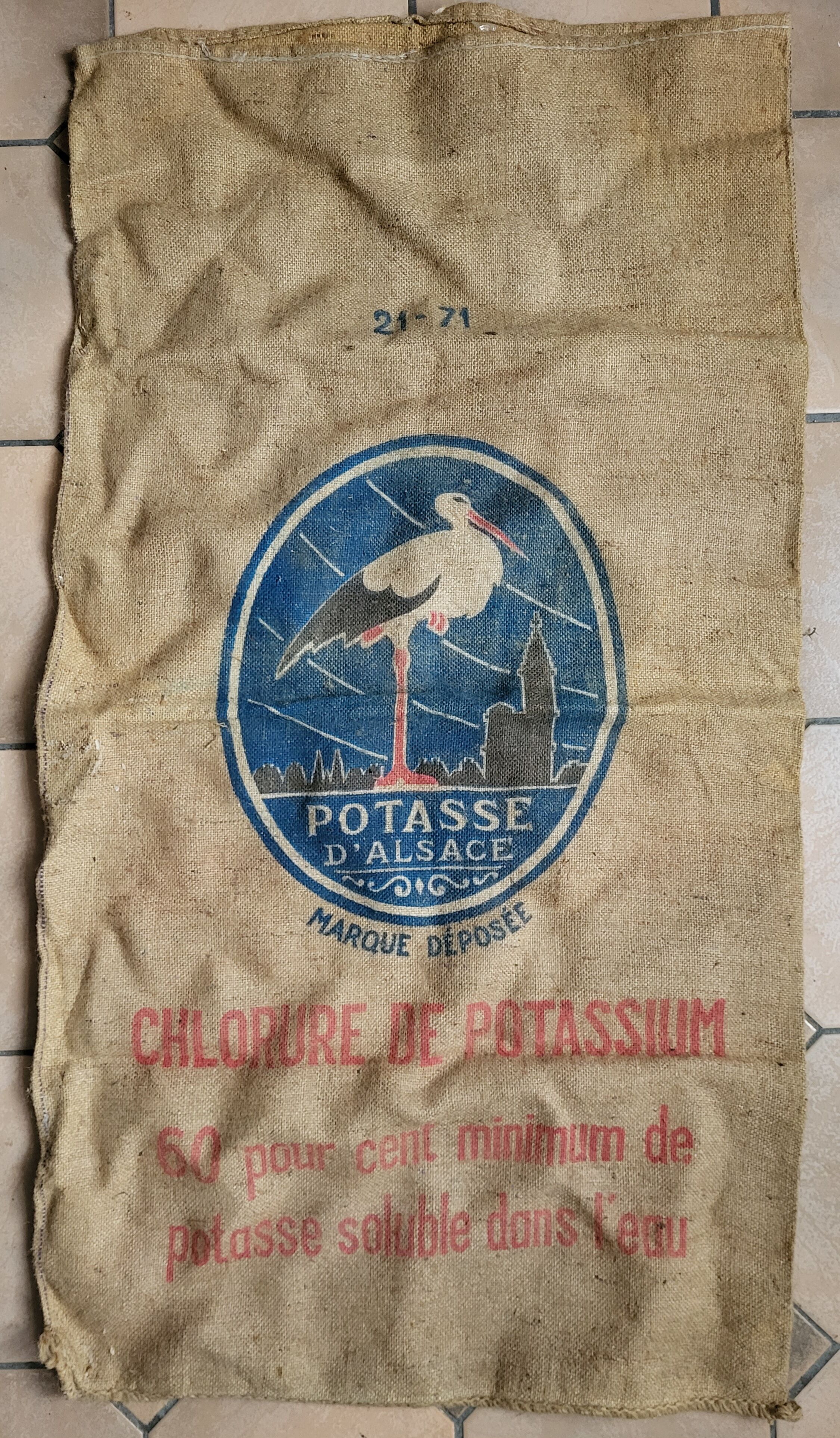 Jute bag Potash d'Alsace