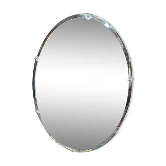 Oval mirror seventies