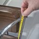 desserte pliante a roulettes avec plateau bois ossature metallique