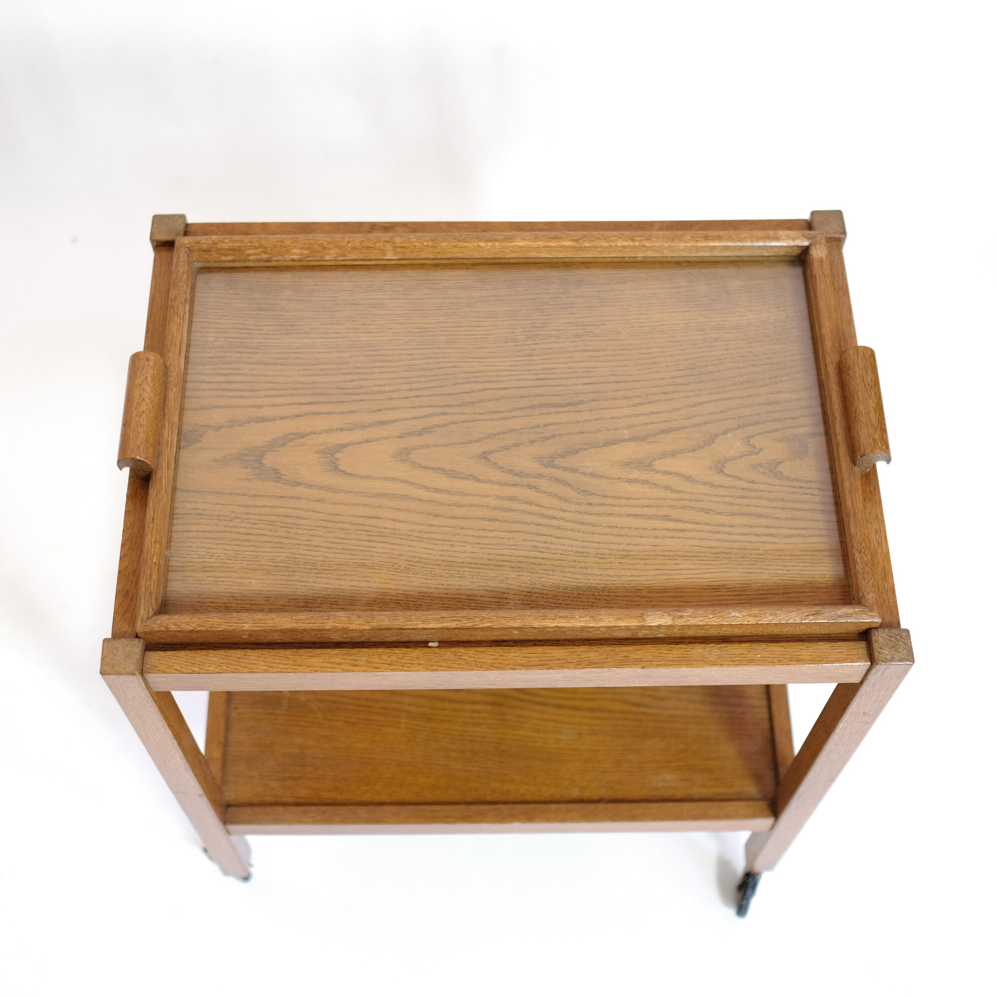 Light wood service and removable top from the 60s and 70s.