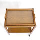 Light wood service and removable top from the 60s and 70s.