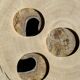 Set of 3 fossilized wood coasters (clear)