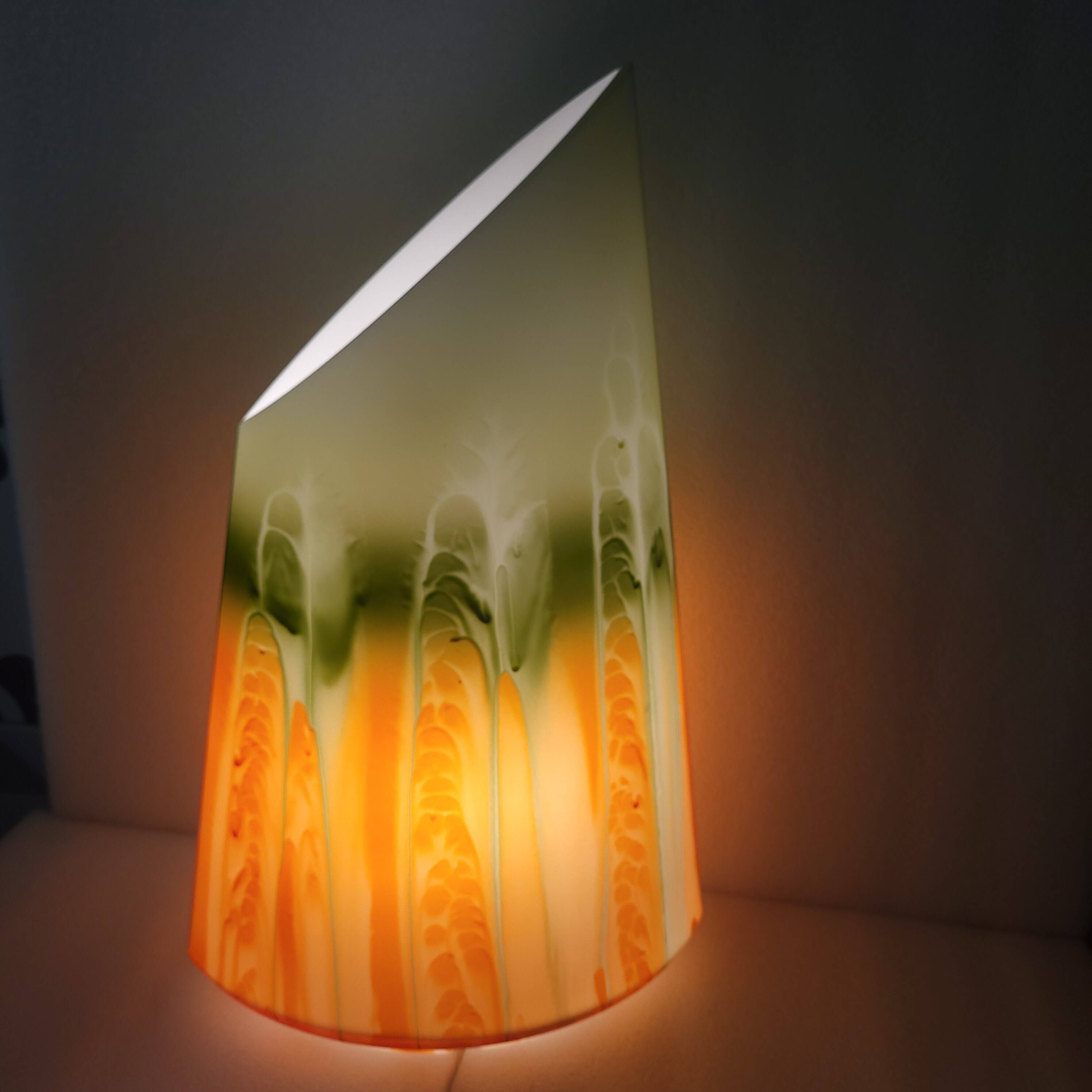 Asymmetrical vintage lamp, space age, Zwiesel, 1960-70.