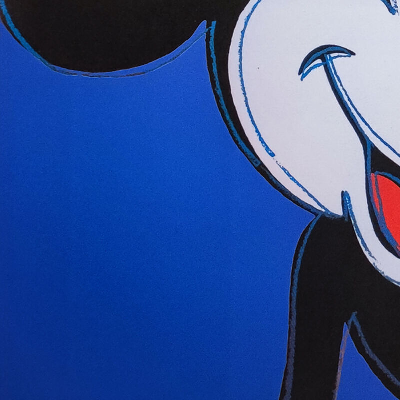 1980s andy warhol "mickey mouse" limited edition lithograph by Leo Castelli