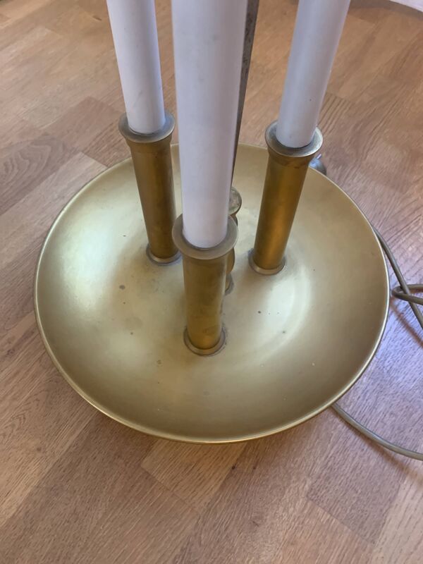 Grande lampe en bronze de la maison bagués 1970