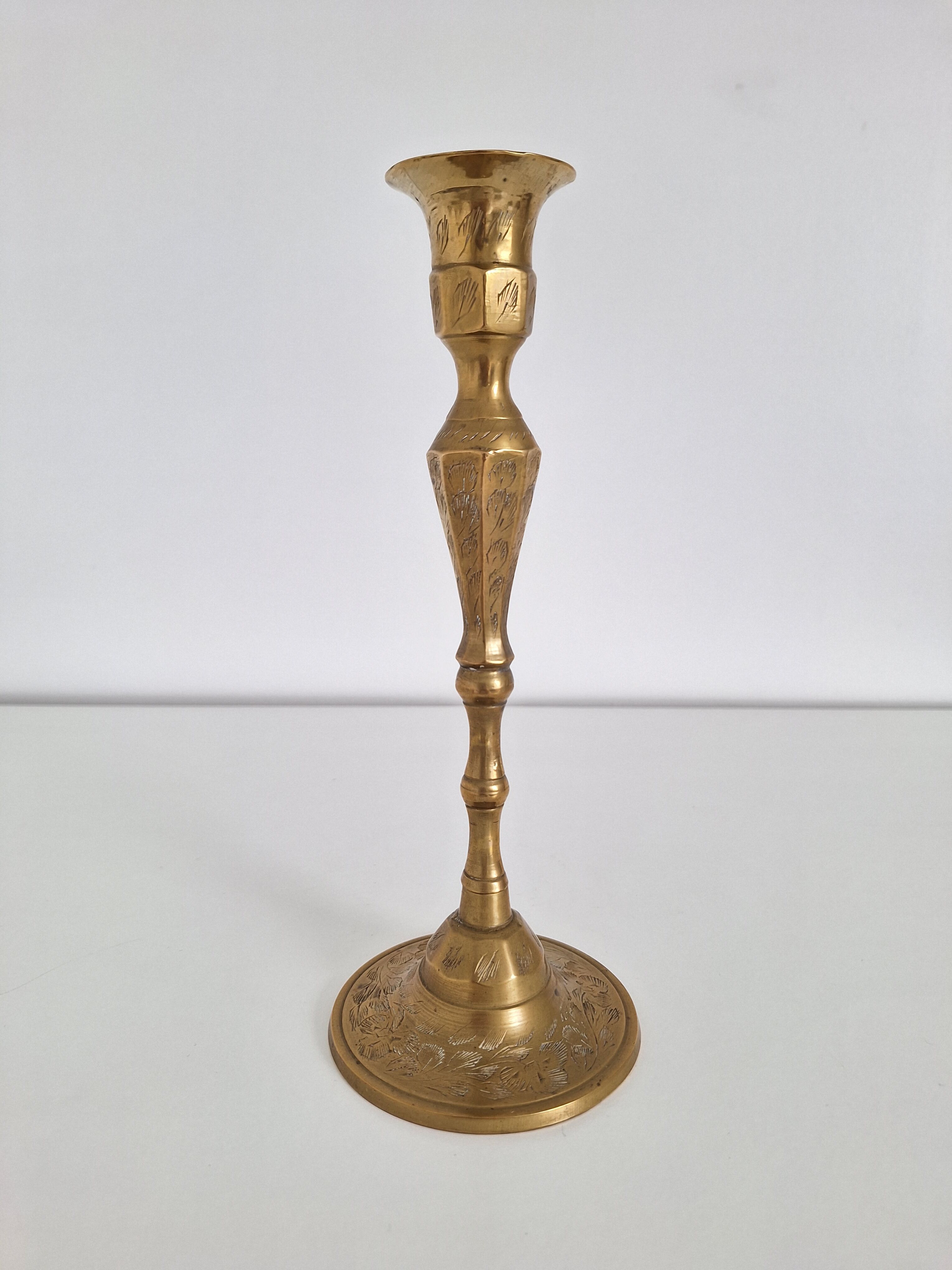 Vintage brass candle holder
