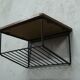 Scandinavian teak string wall shelf, 1960s