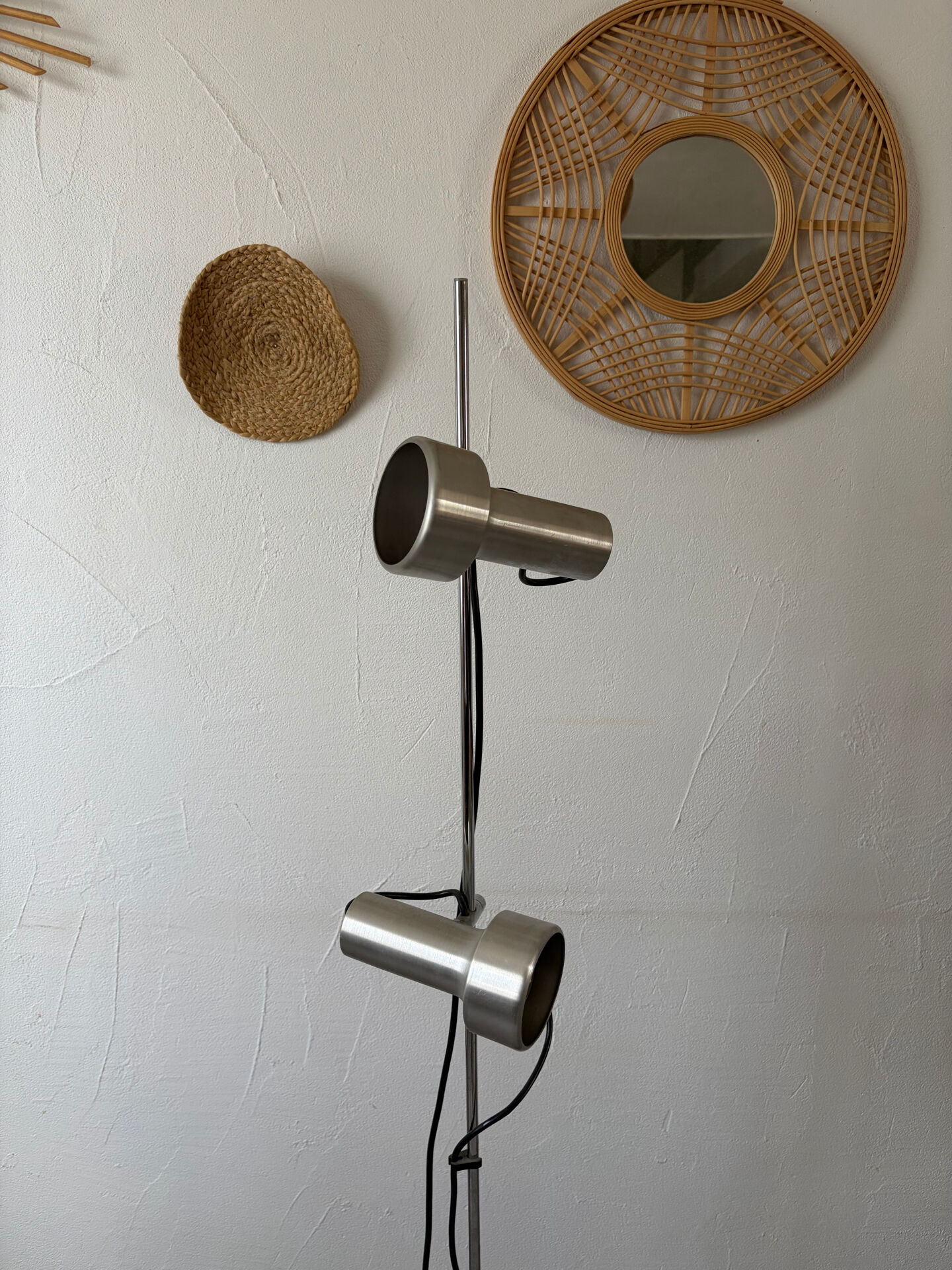 Vintage chrome floor lamp