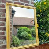 Miroir Rectangulaire En Bois Et Stuc Doré De Style Louis XVI
