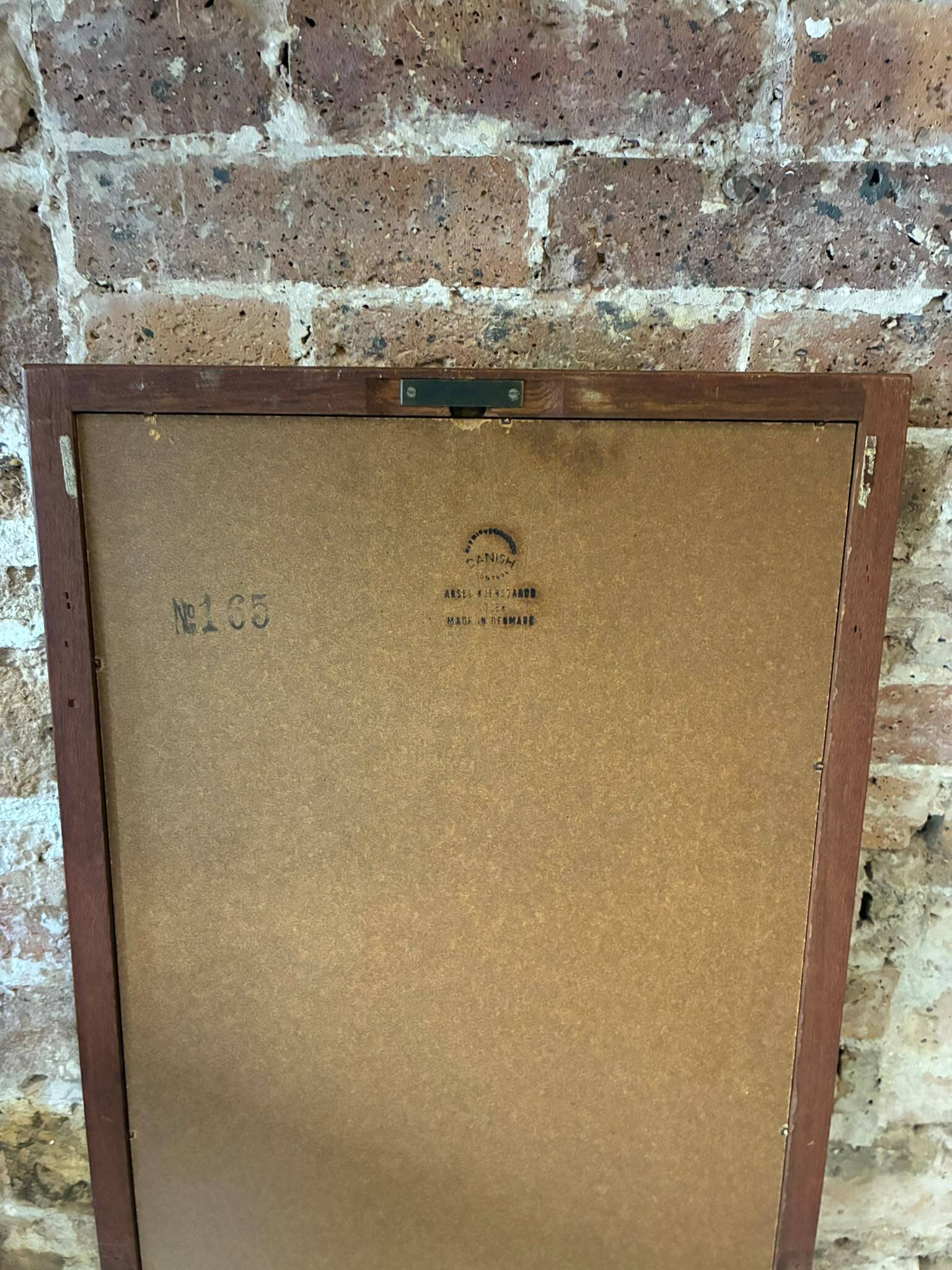 Scandinavian teak mirror by Aksel Kjersgaard, Denmark 1960