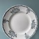 Set of 10 flat plates numbered terre de fer xixème st amand