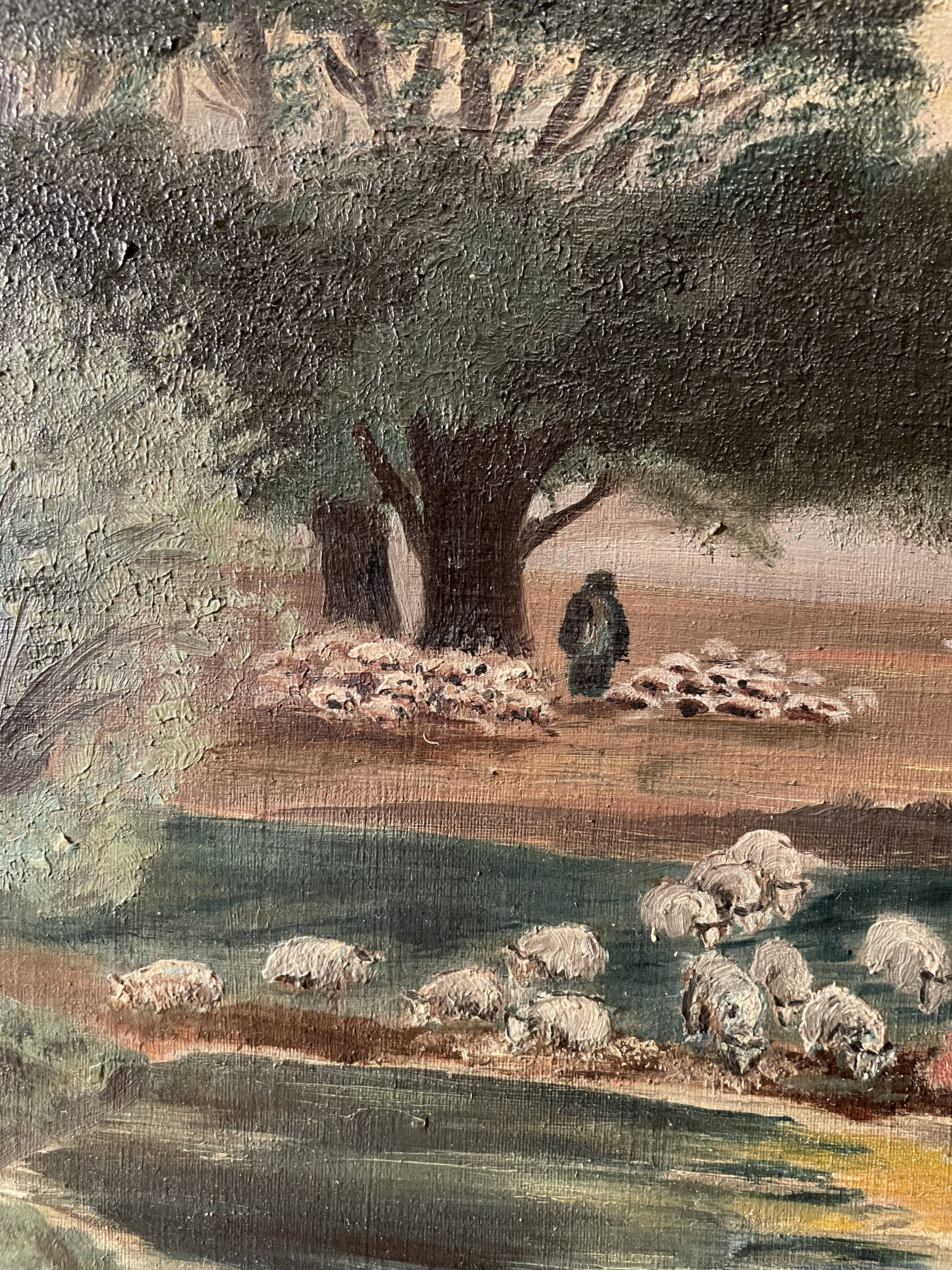 Old painting oil on canvas