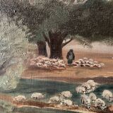 Tableau ancien huile sur toile