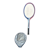 Vintage DONNAY GLM 27 Wooden Tennis Racket + Sports Cover #E2