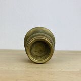Scandinavian style gold-plated brass candle holder, vintage