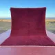 Large Moroccan Beni Ouarain rug in burgundy 400x300 cm