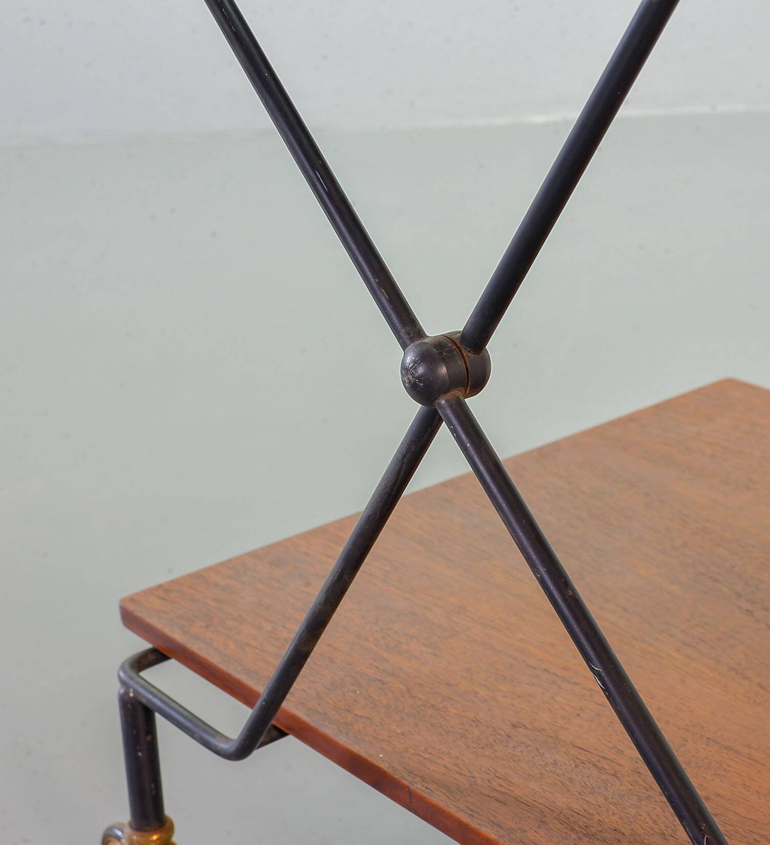 Scandinavian Minimalistic Foldable and Mobile Teak Tea Trolley Denmark 50S