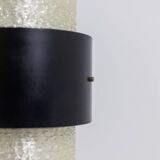 Tripod lamp in granite lucite and lacquered metal. 1950s.