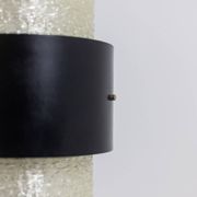 Tripod lamp in granite lucite and lacquered metal. 1950s.