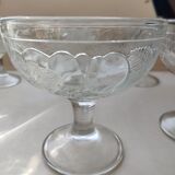 set of 6 thick glass ice cups decor vintage fruits