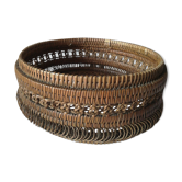 Wicker lace basket